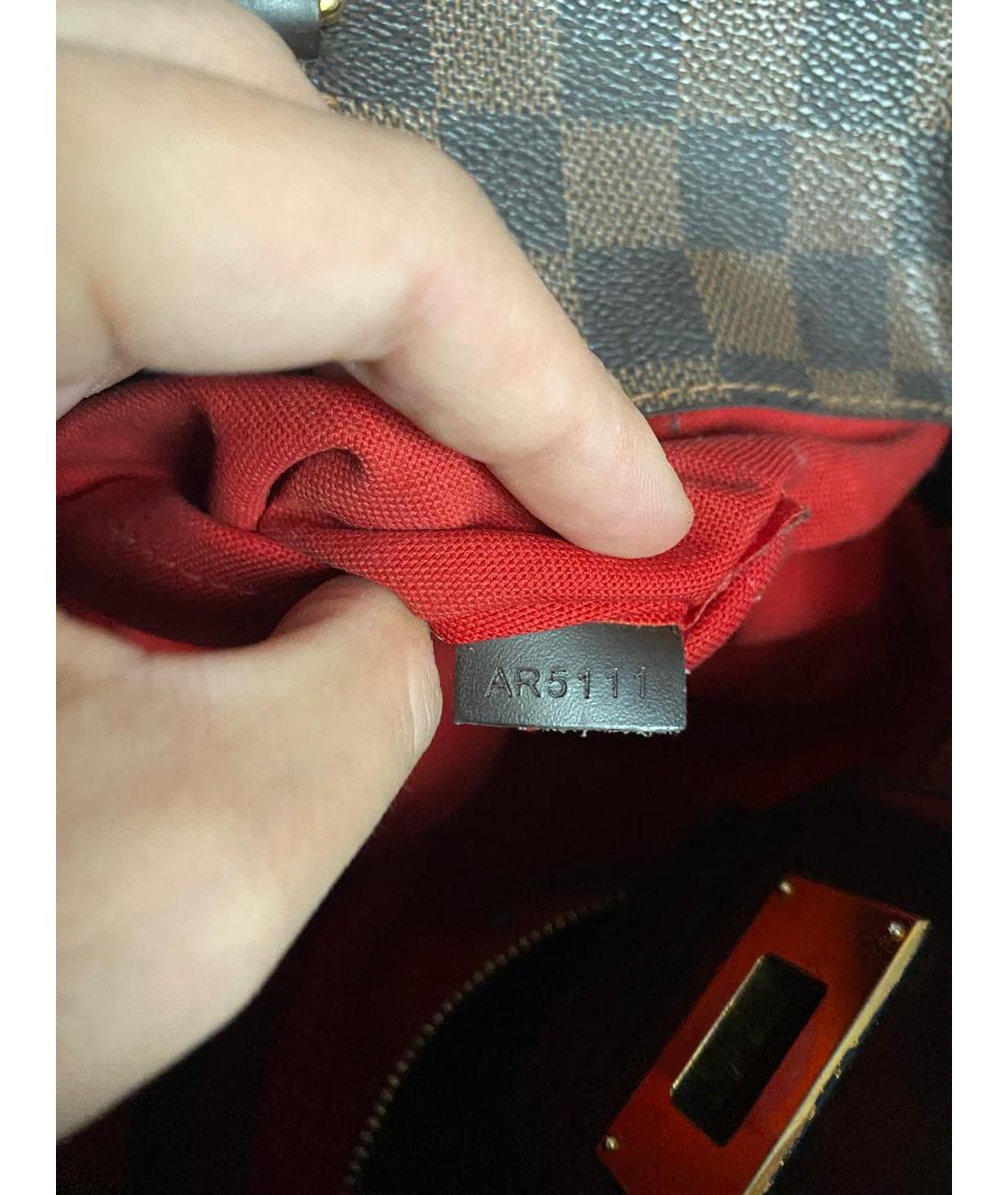 LOUIS VUITTON Коричневая сумка с короткими ручками, фото 8