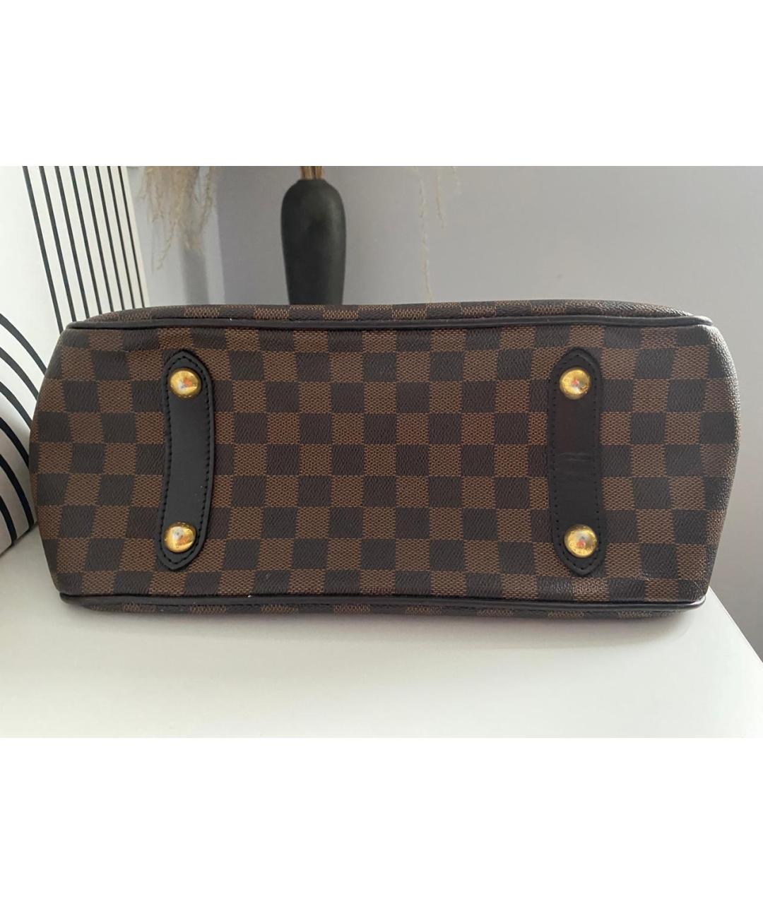 LOUIS VUITTON Коричневая сумка с короткими ручками, фото 3