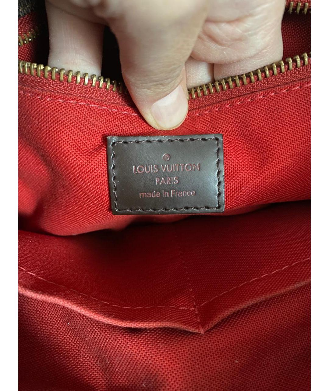 LOUIS VUITTON Коричневая сумка с короткими ручками, фото 7