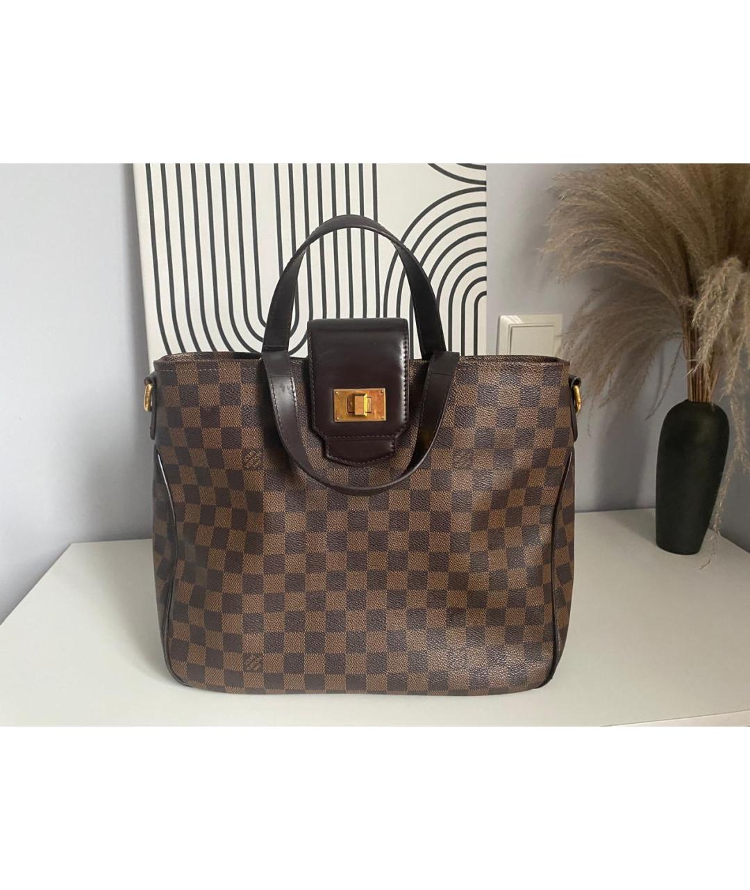 LOUIS VUITTON Коричневая сумка с короткими ручками, фото 9