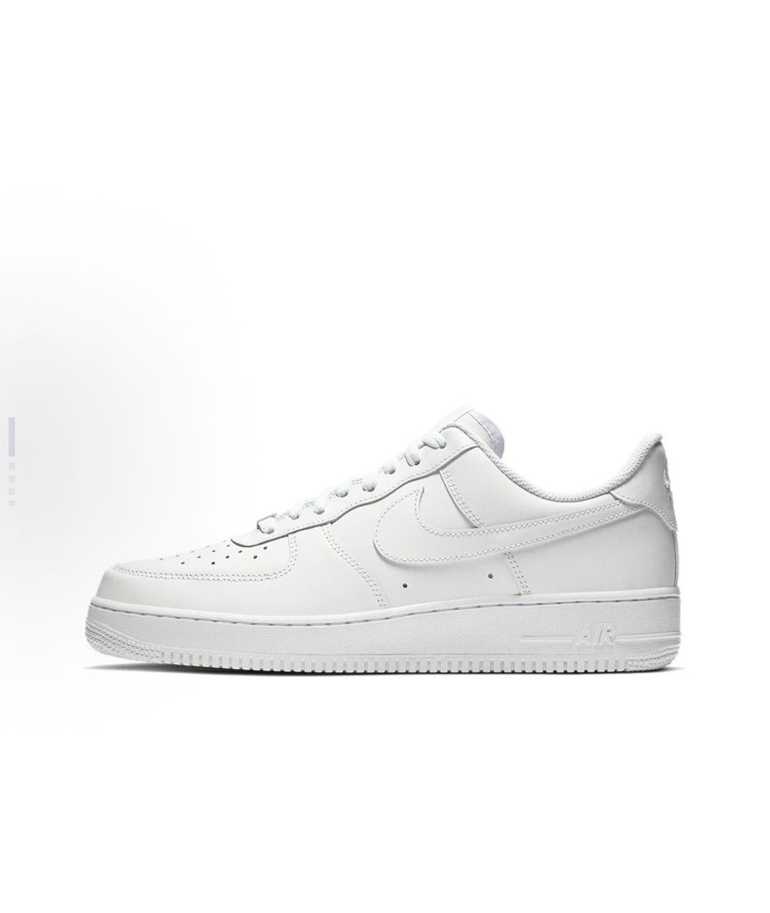 NIKE Белые низкие кроссовки / кеды из искусственной кожи, фото 7