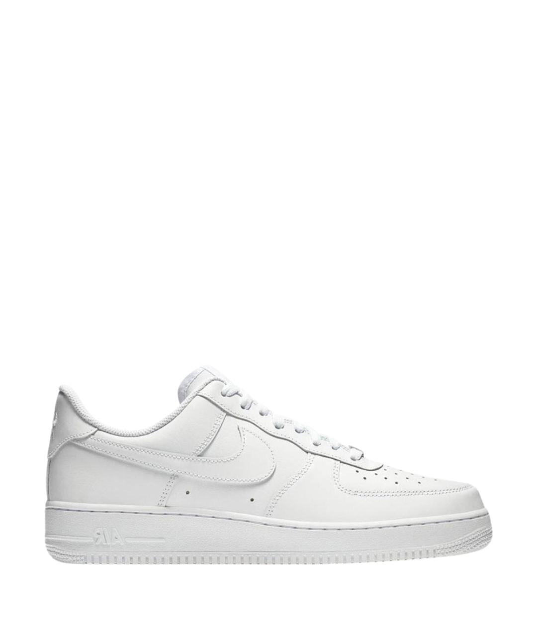 NIKE Белые низкие кроссовки / кеды из искусственной кожи, фото 1
