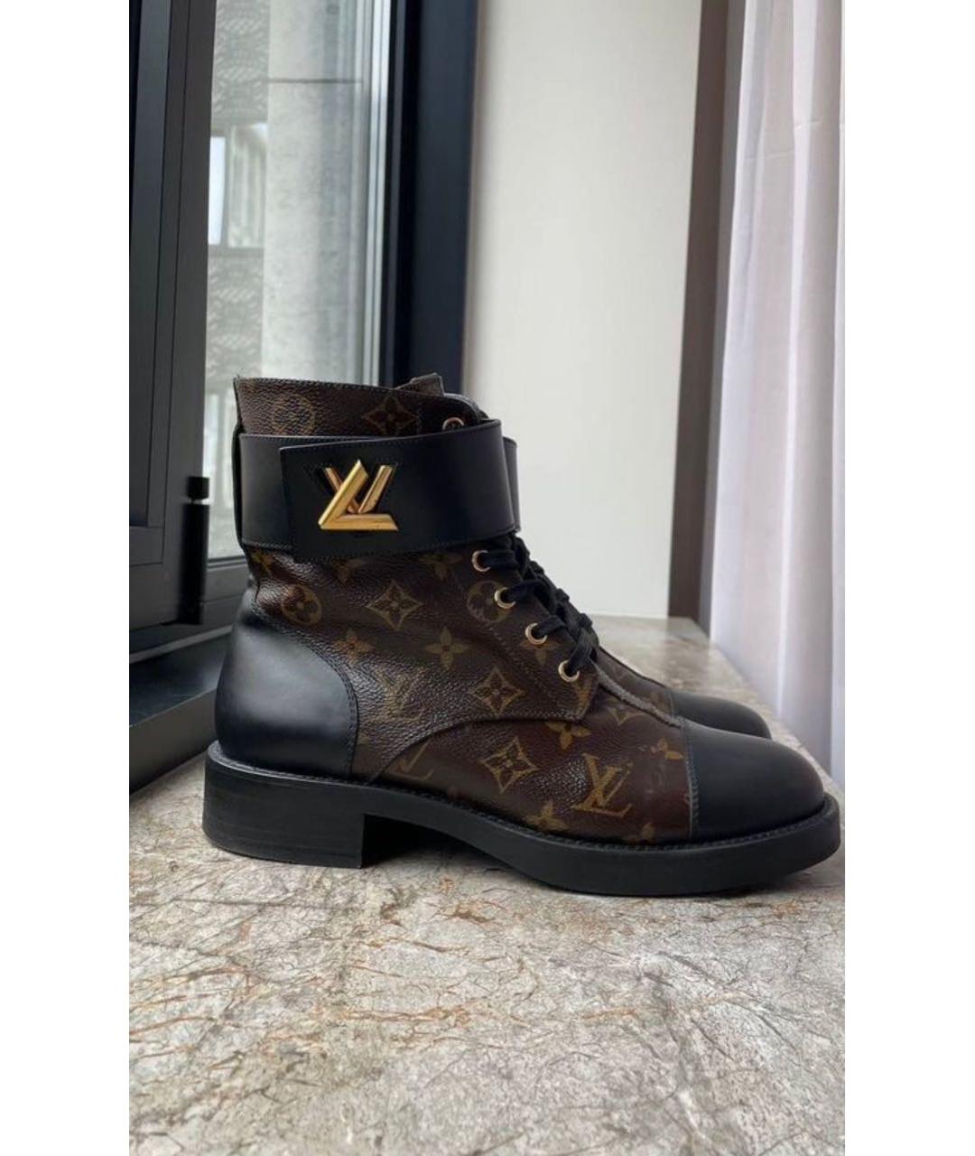 LOUIS VUITTON Мульти кожаные ботинки, фото 8