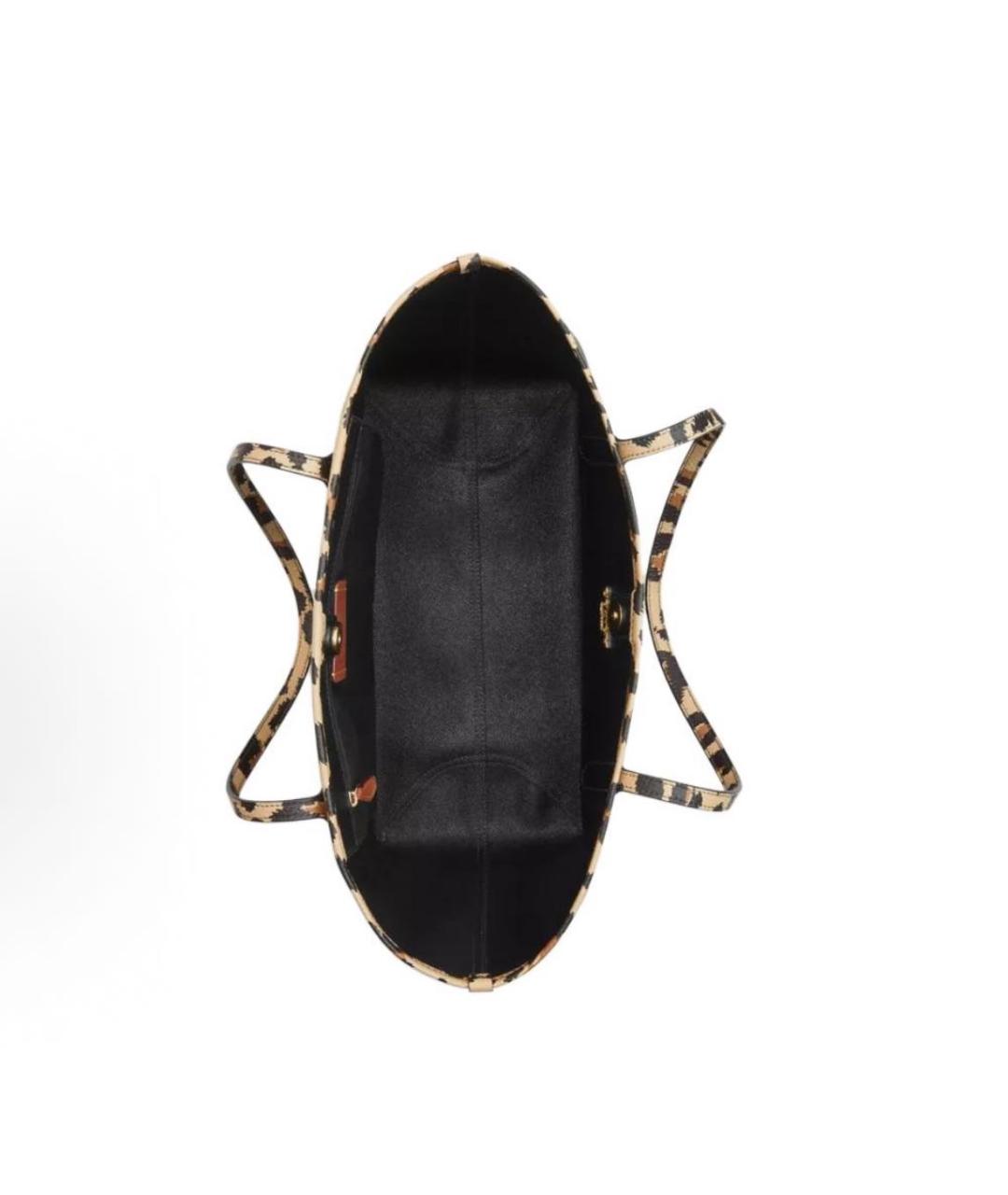 COACH Коричневая сумка тоут, фото 3
