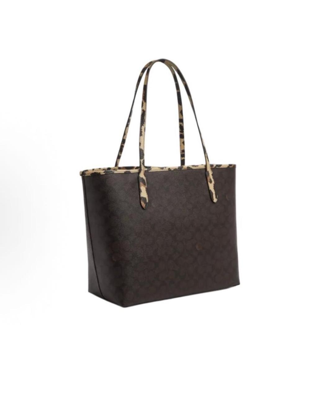 COACH Коричневая сумка тоут, фото 2