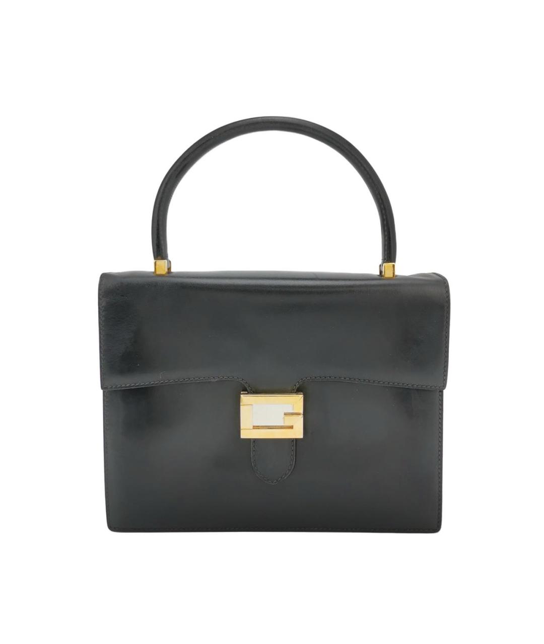 GUCCI Черная кожаная сумка с короткими ручками, фото 9