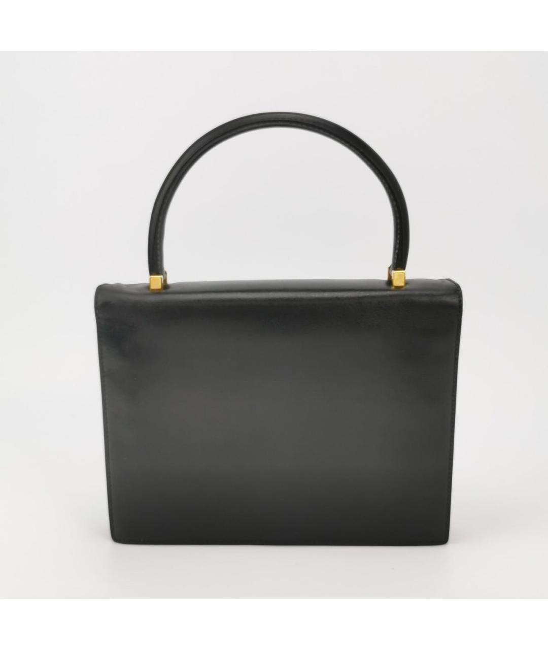 GUCCI Черная кожаная сумка с короткими ручками, фото 3