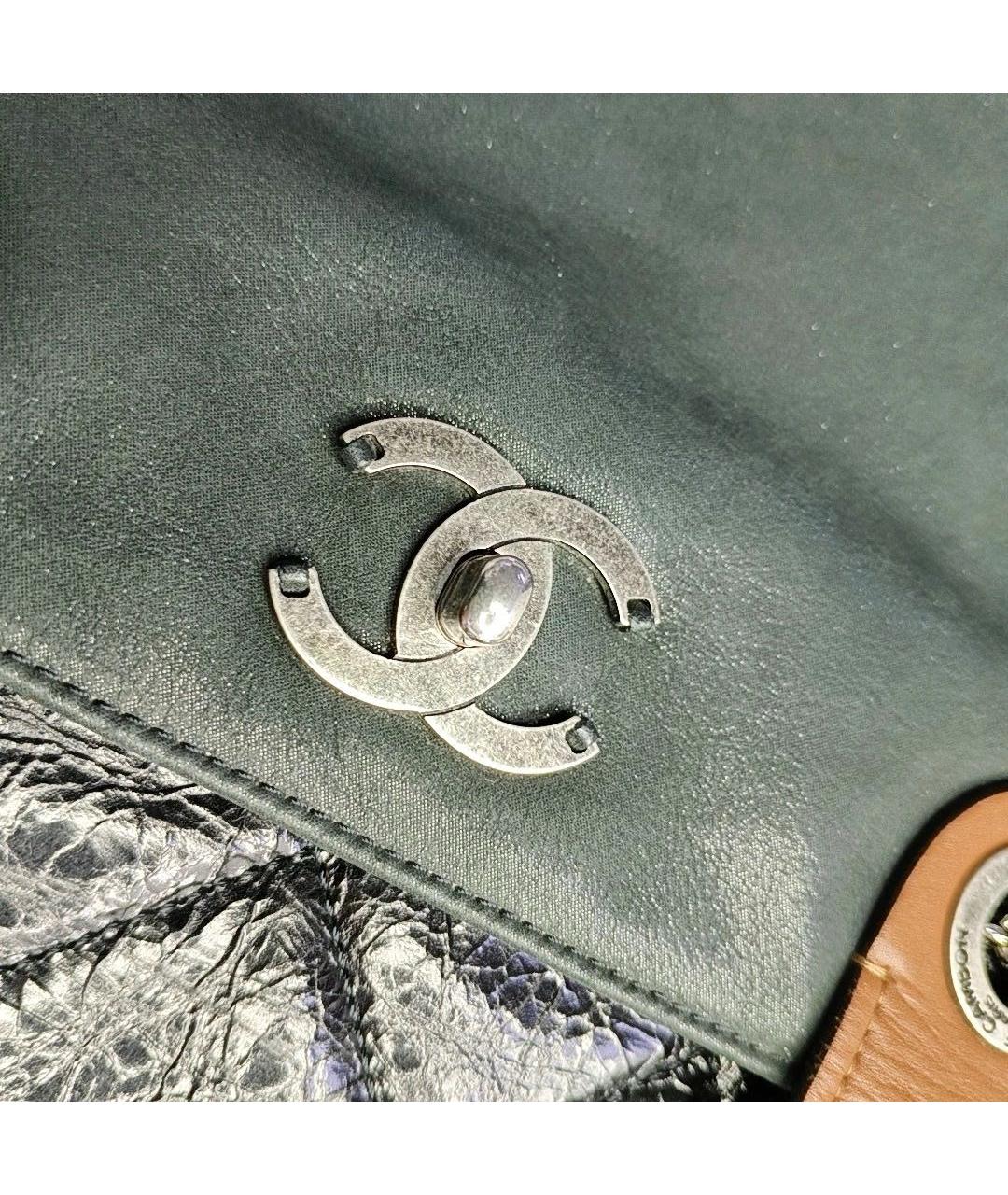 CHANEL Черная кожаная сумка тоут, фото 8