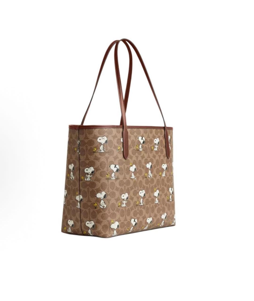 COACH Коричневая сумка тоут, фото 2