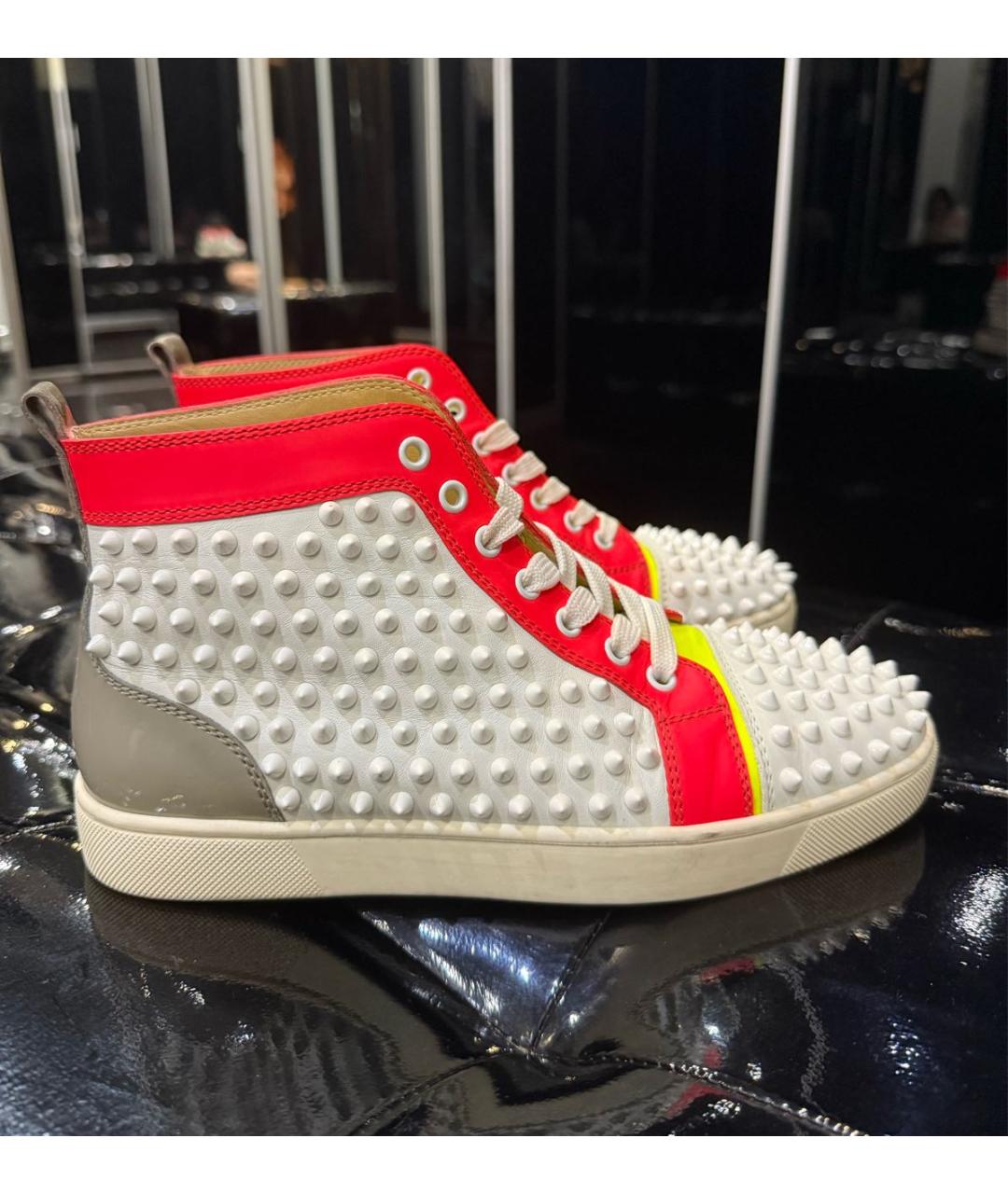 CHRISTIAN LOUBOUTIN Мульти кожаные кеды, фото 9
