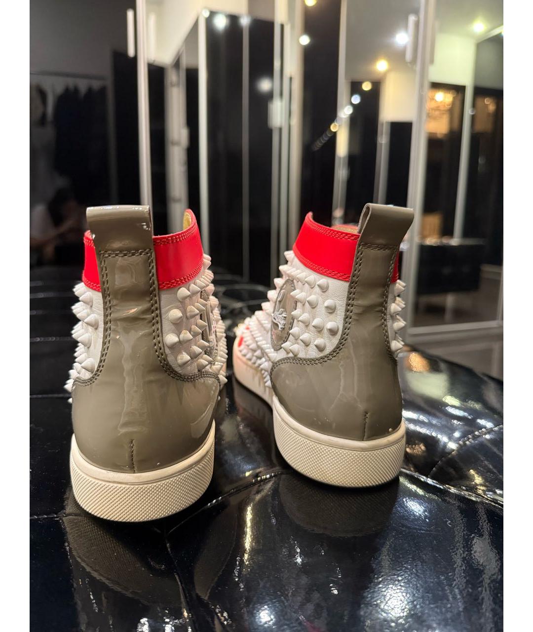 CHRISTIAN LOUBOUTIN Мульти кожаные кеды, фото 4