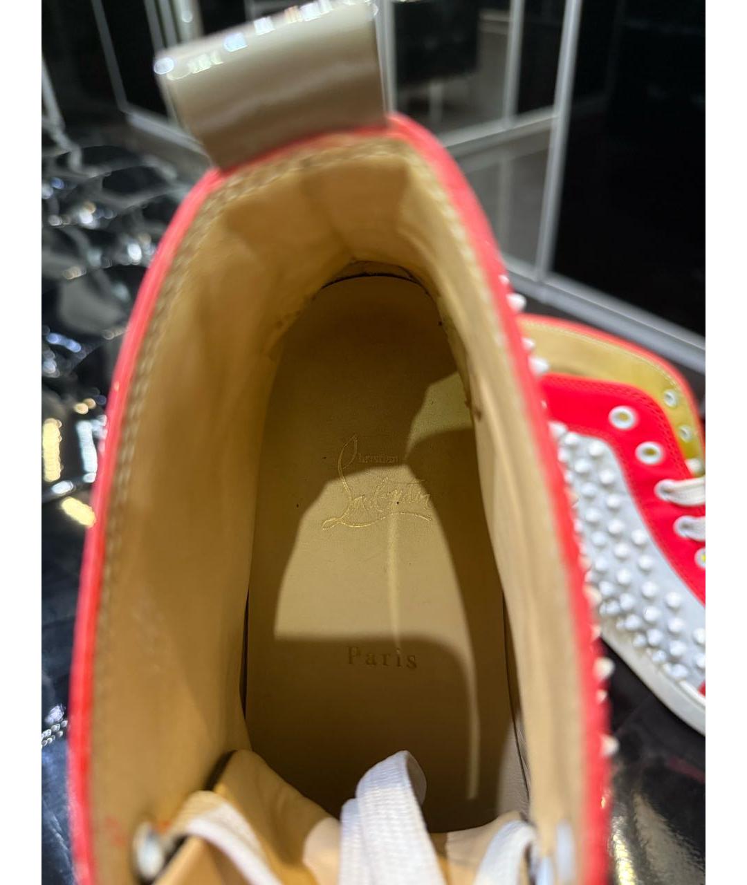 CHRISTIAN LOUBOUTIN Мульти кожаные кеды, фото 7
