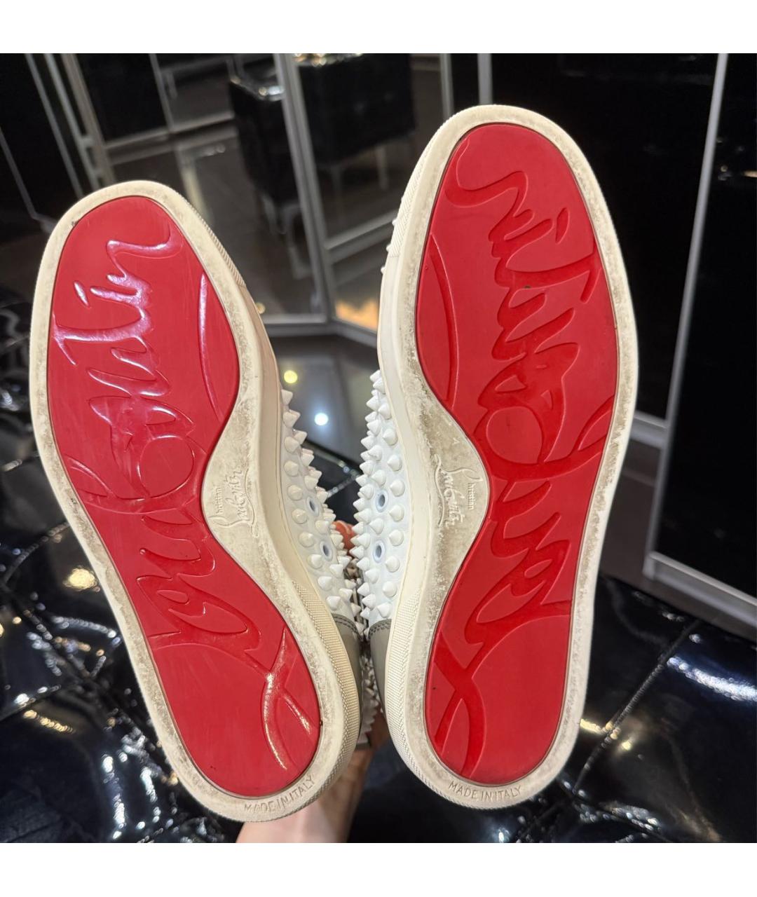 CHRISTIAN LOUBOUTIN Мульти кожаные кеды, фото 8