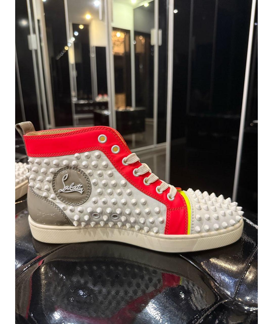 CHRISTIAN LOUBOUTIN Мульти кожаные кеды, фото 3