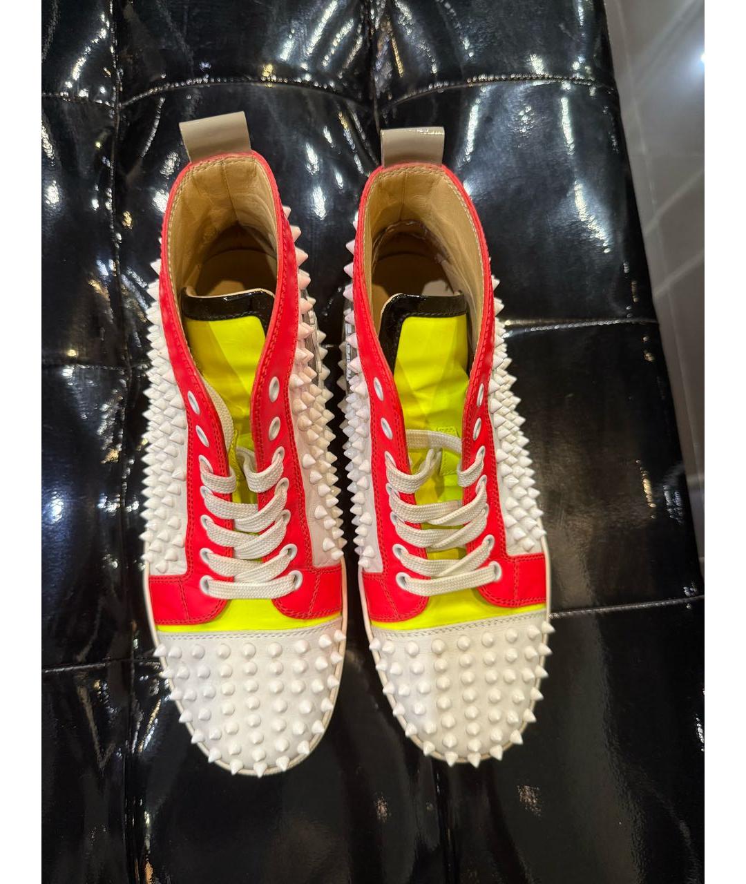 CHRISTIAN LOUBOUTIN Мульти кожаные кеды, фото 2