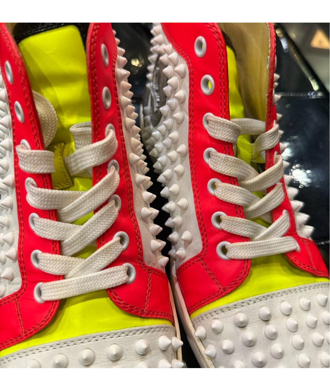 CHRISTIAN LOUBOUTIN Мульти кожаные кеды, фото 5