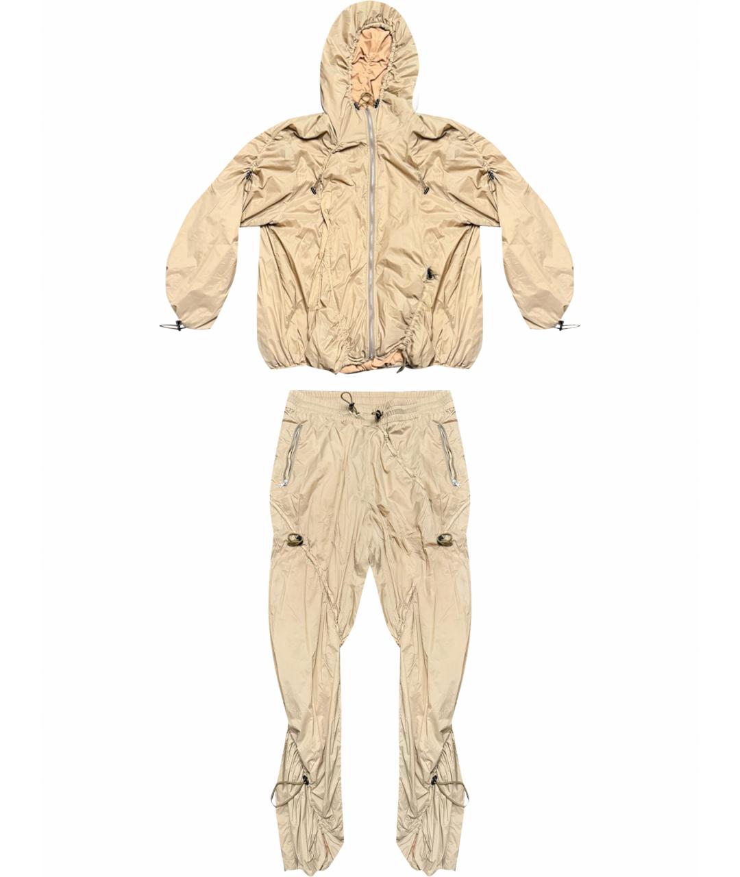 DRIES VAN NOTEN Бежевый полиамидовый спортивный костюм, фото 1