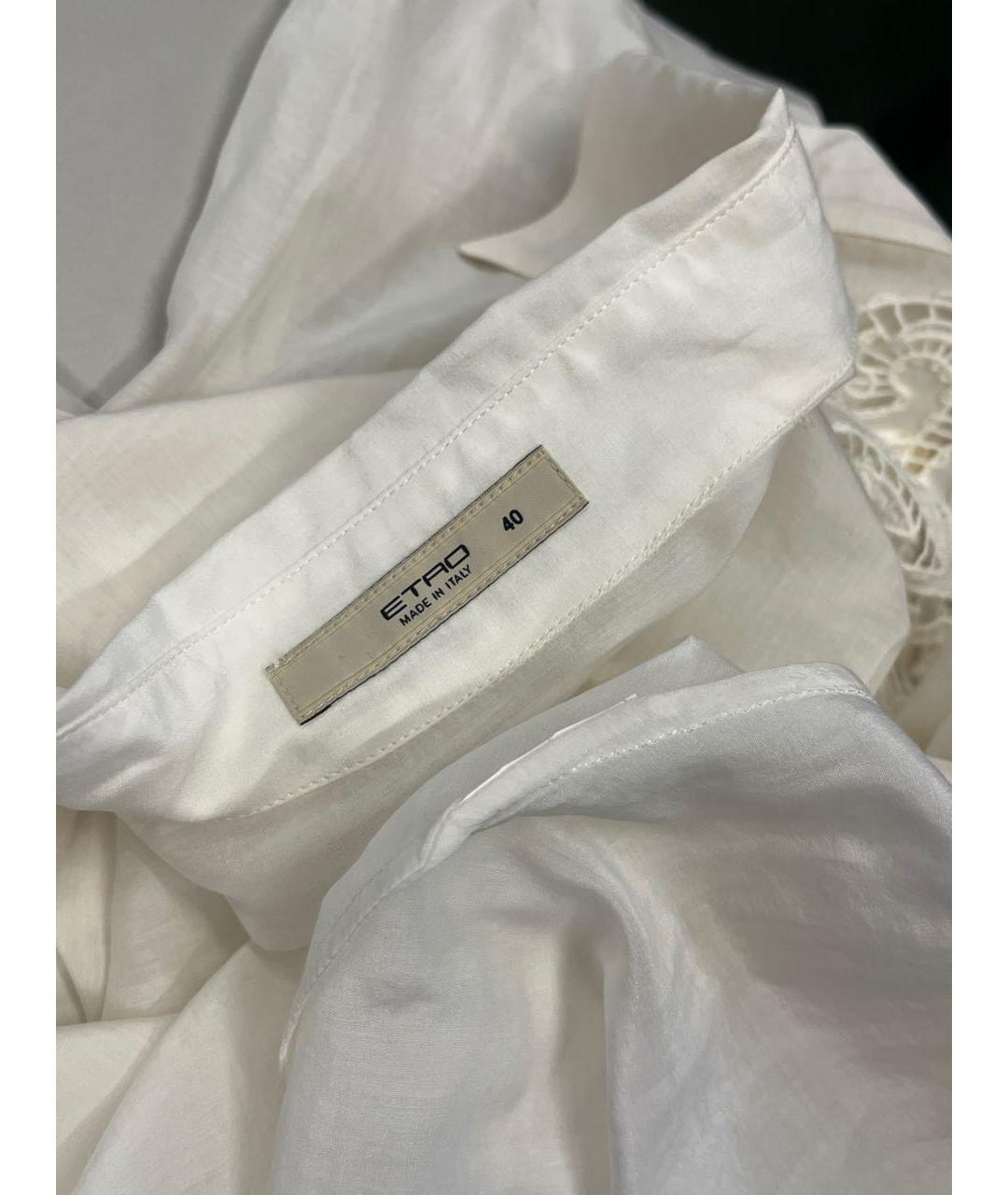 ETRO Белая вискозная рубашка, фото 4