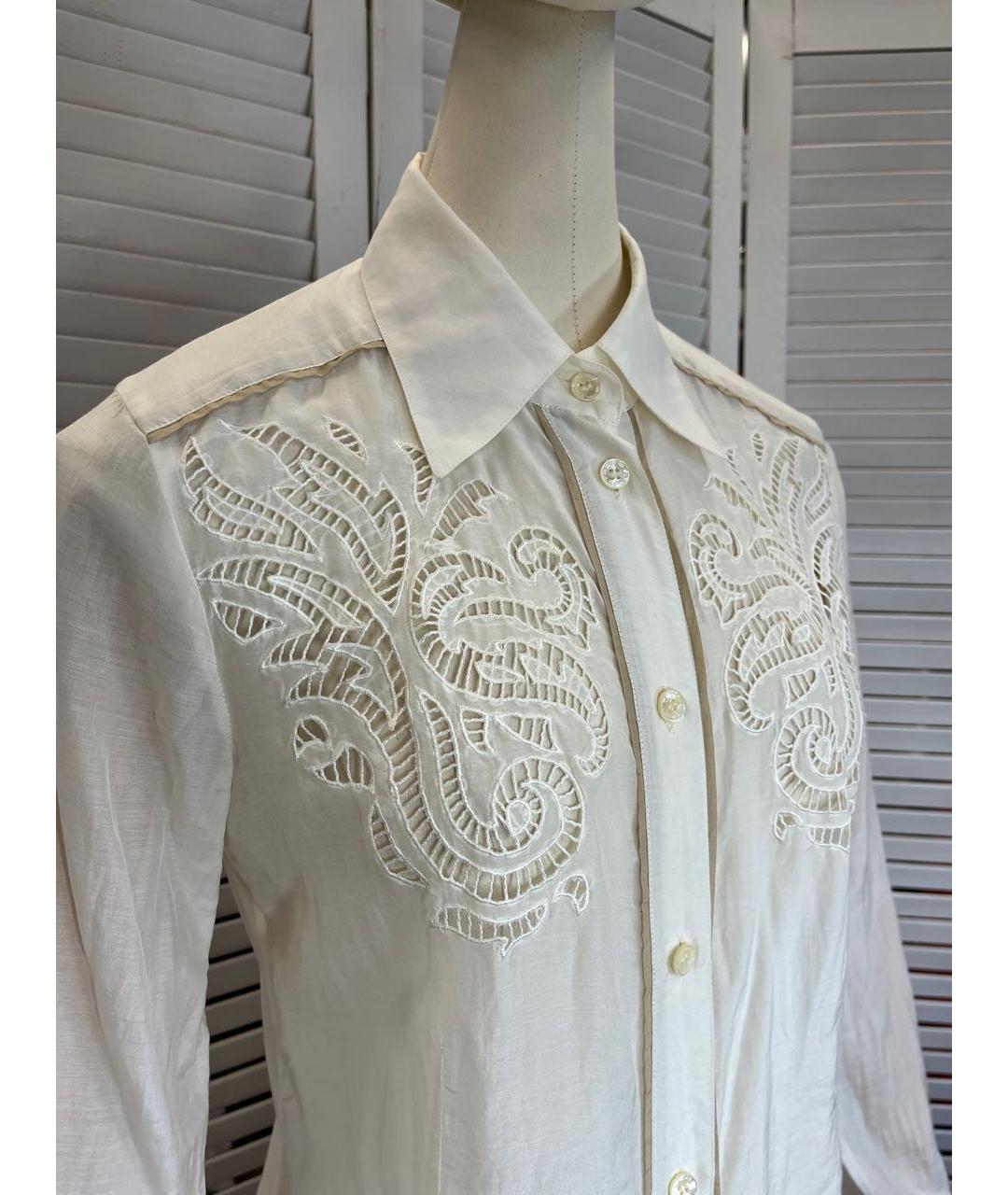 ETRO Белая вискозная рубашка, фото 8