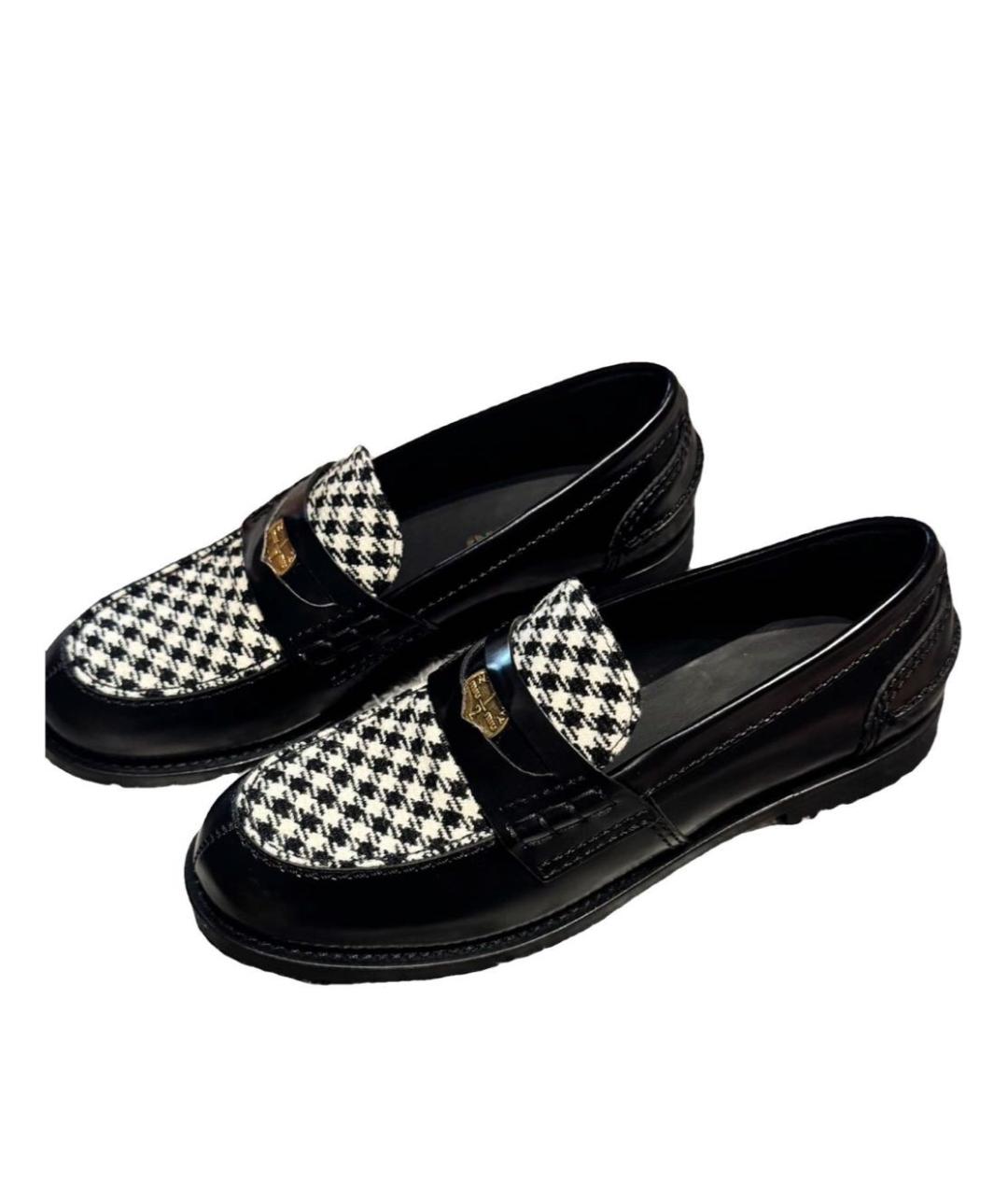 MIU MIU Черные кожаные лоферы, фото 3