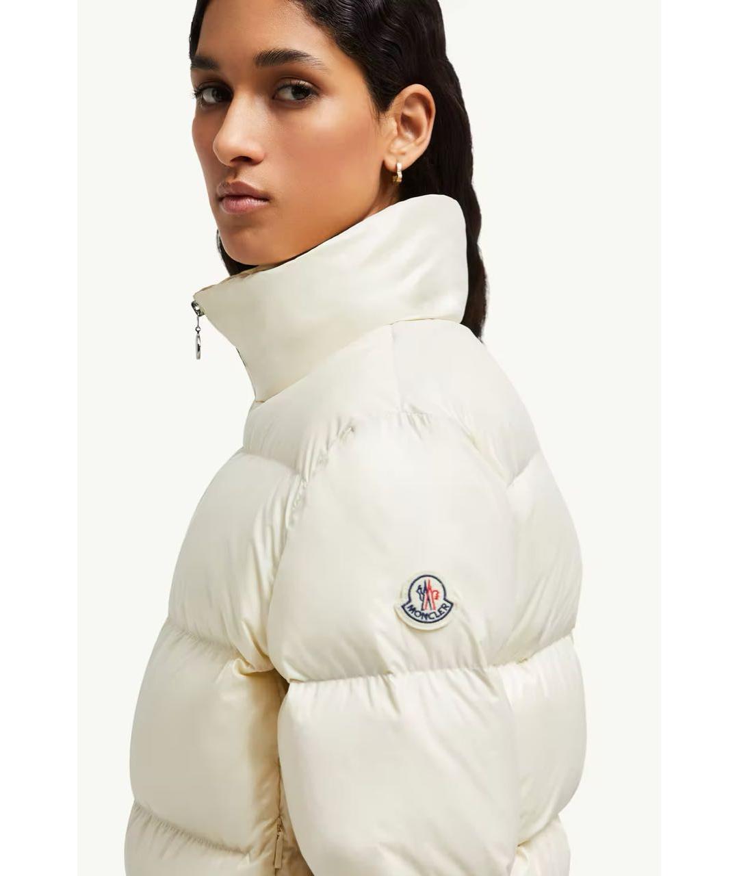 MONCLER Белый пуховик, фото 5