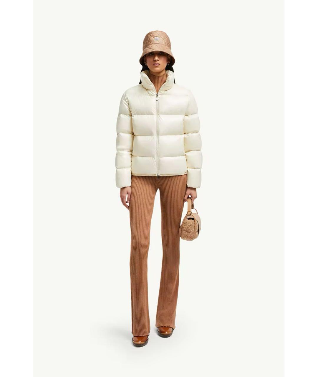 MONCLER Белый пуховик, фото 6