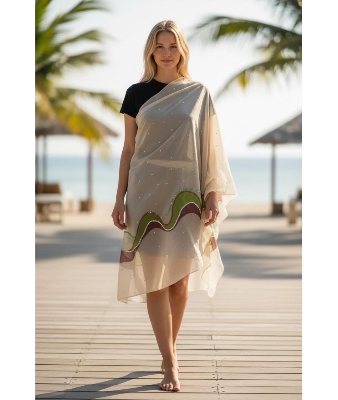 LA PERLA Белый платок, фото 3