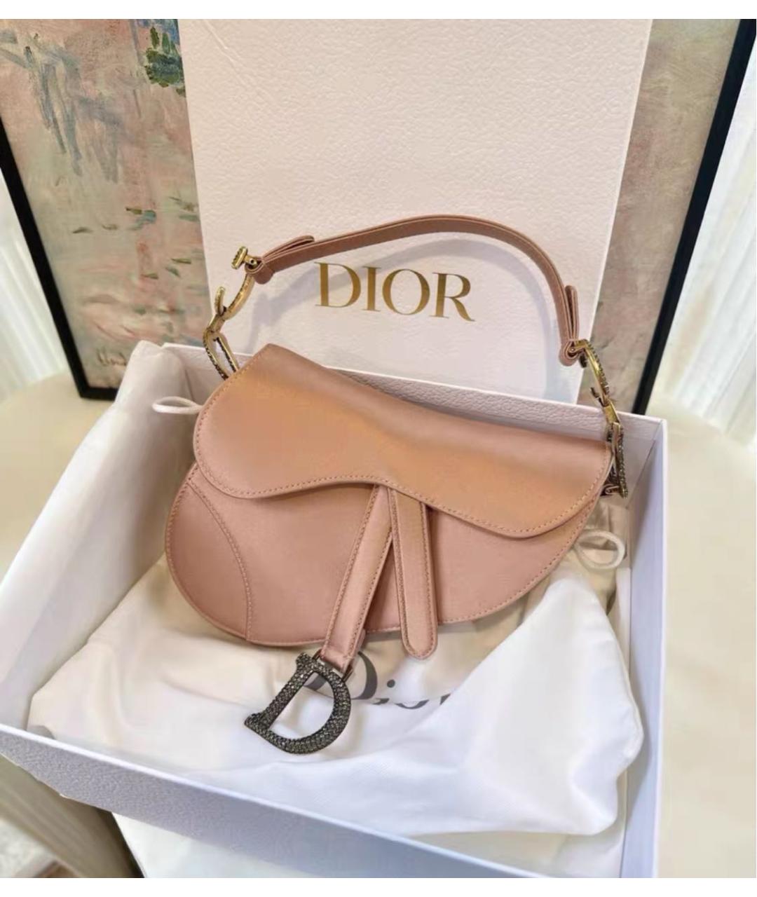 CHRISTIAN DIOR Розовая сумка через плечо, фото 4