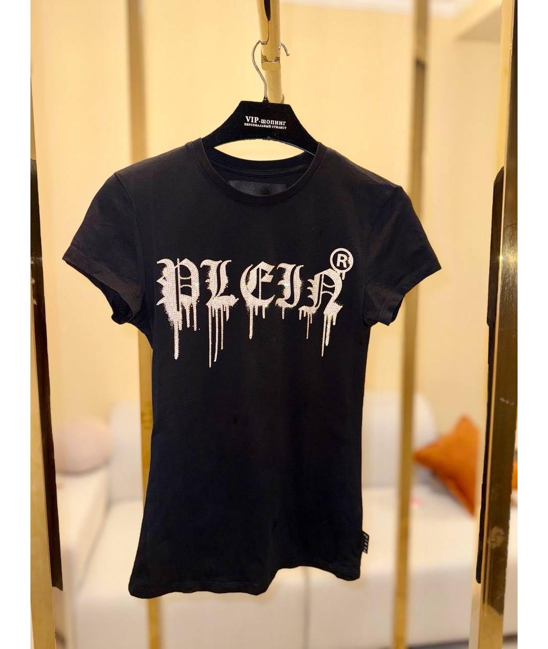 PHILIPP PLEIN Черная хлопковая футболка, фото 8
