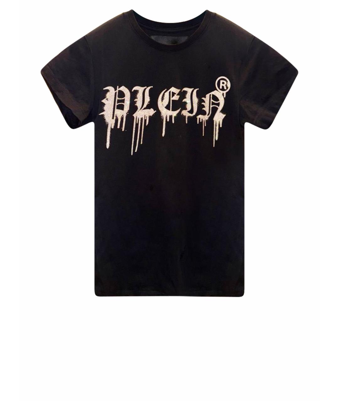 PHILIPP PLEIN Черная хлопковая футболка, фото 1