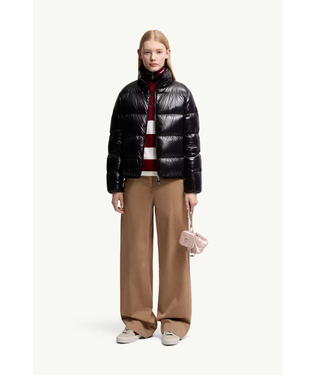 MONCLER Черный пуховик, фото 5