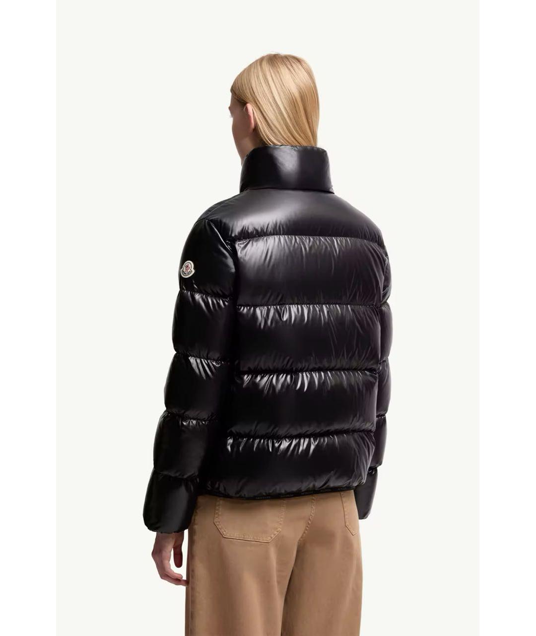 MONCLER Черный пуховик, фото 3
