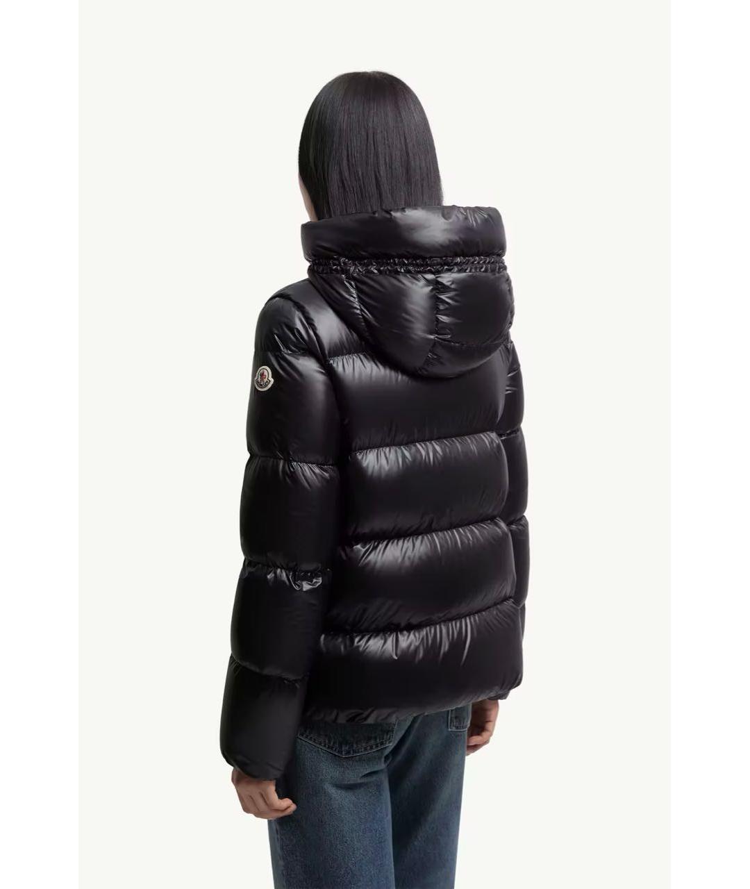 MONCLER Черный пуховик, фото 3