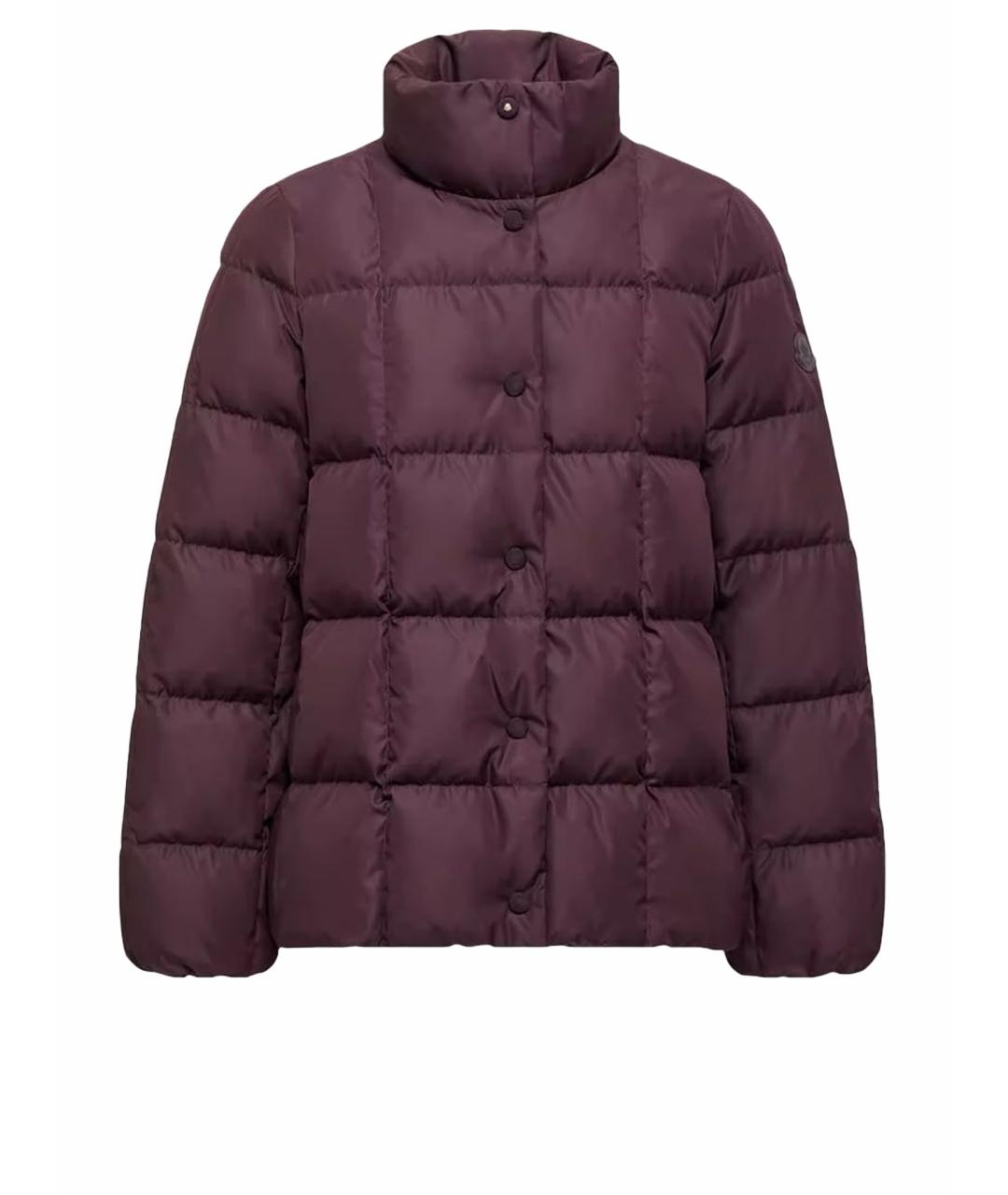 MONCLER Бордовый пуховик, фото 1