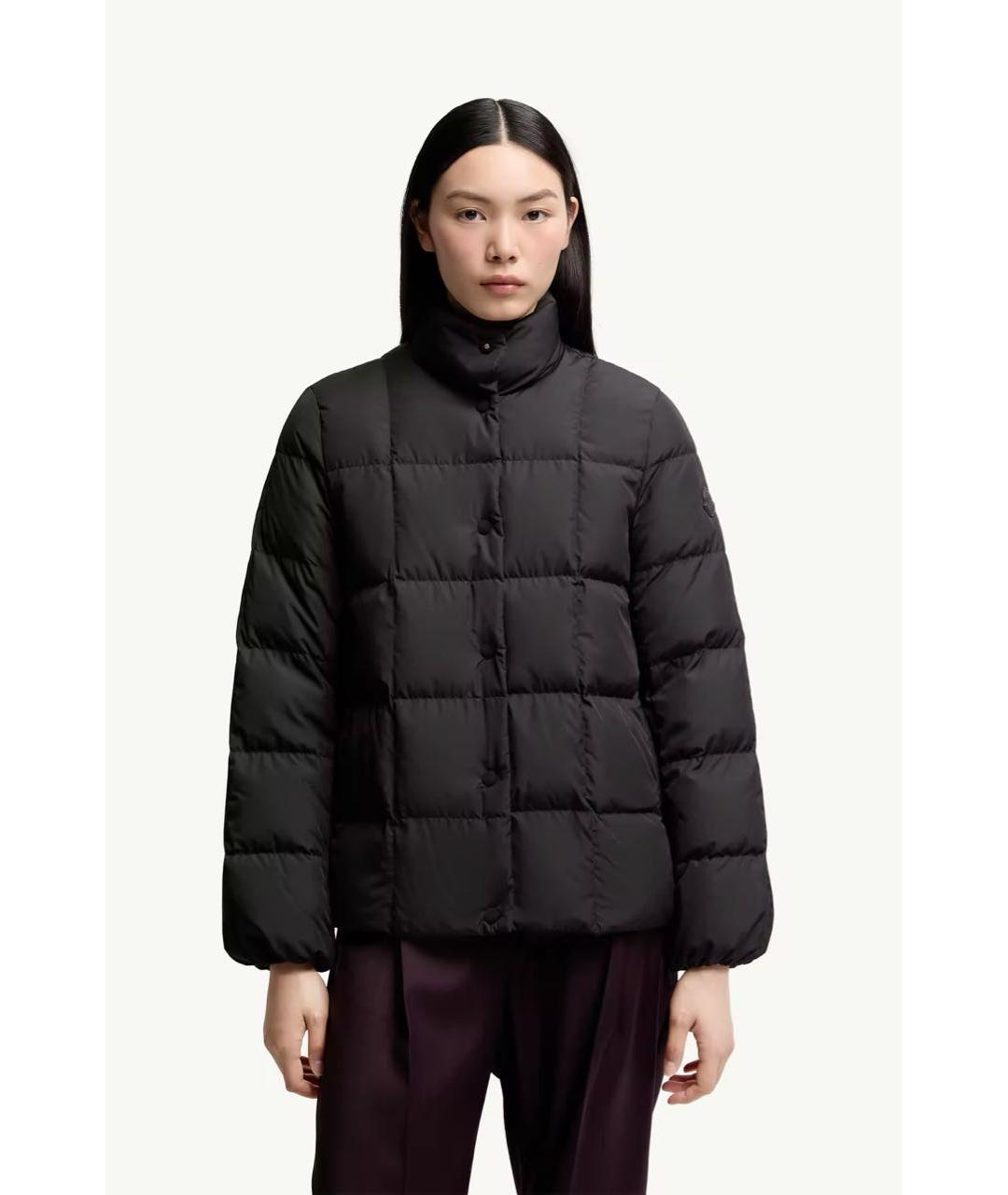 MONCLER Черный пуховик, фото 2