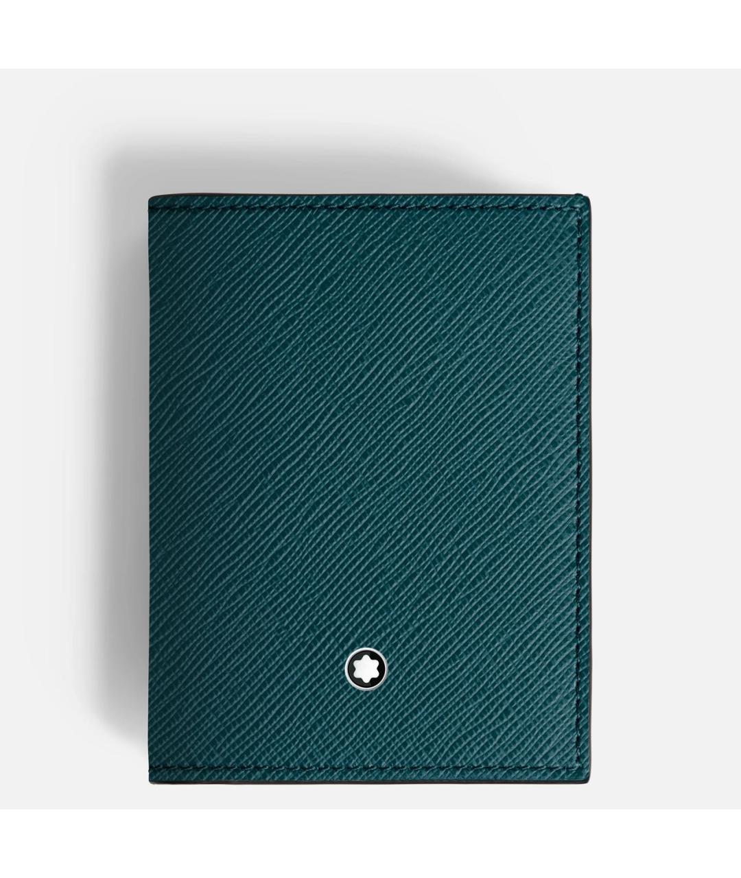 MONTBLANC Синий кожаный кошелек, фото 9