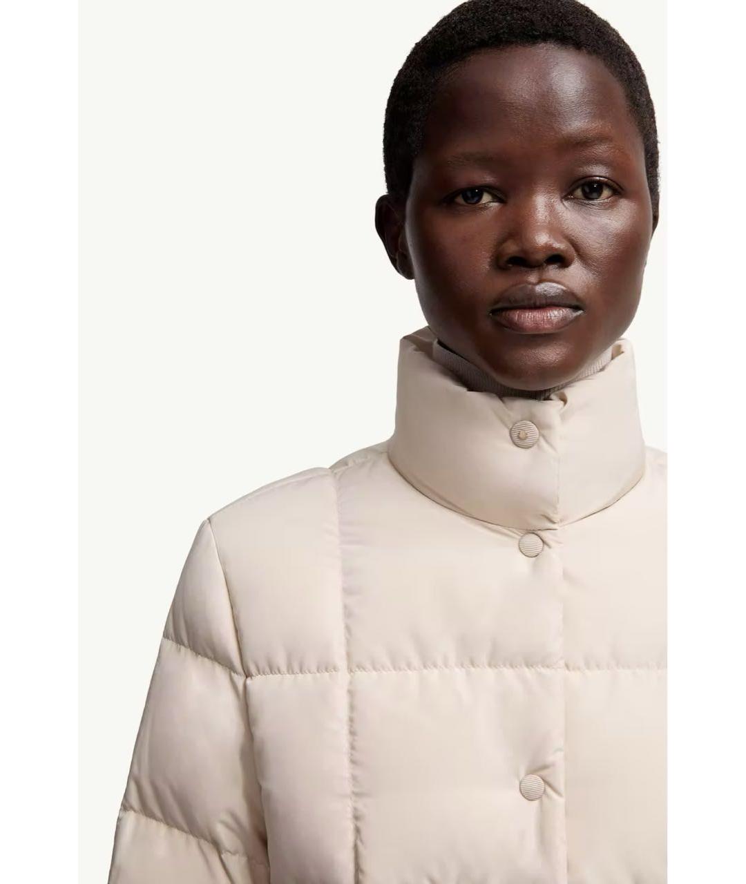 MONCLER Бежевый пуховик, фото 5