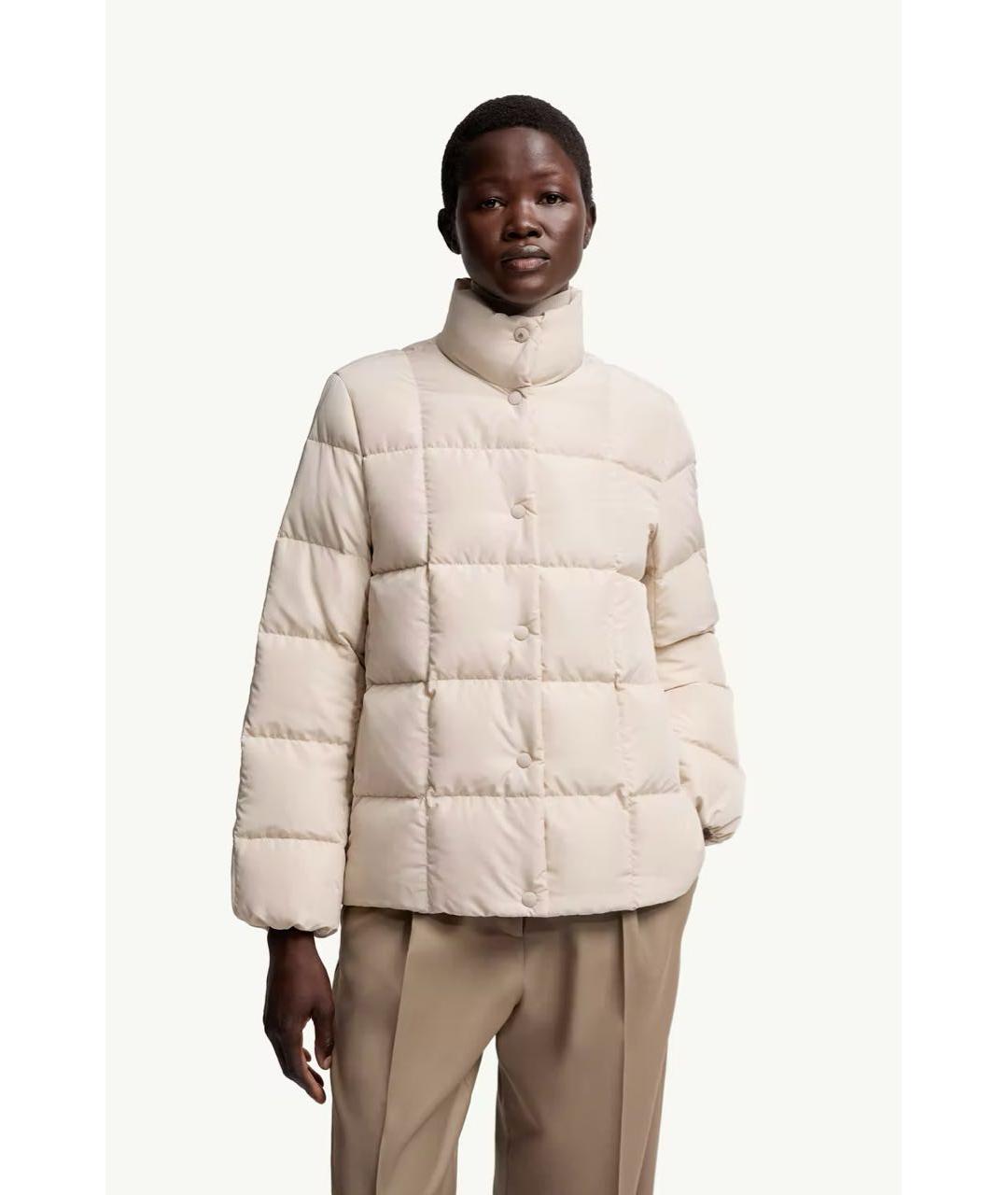 MONCLER Бежевый пуховик, фото 2