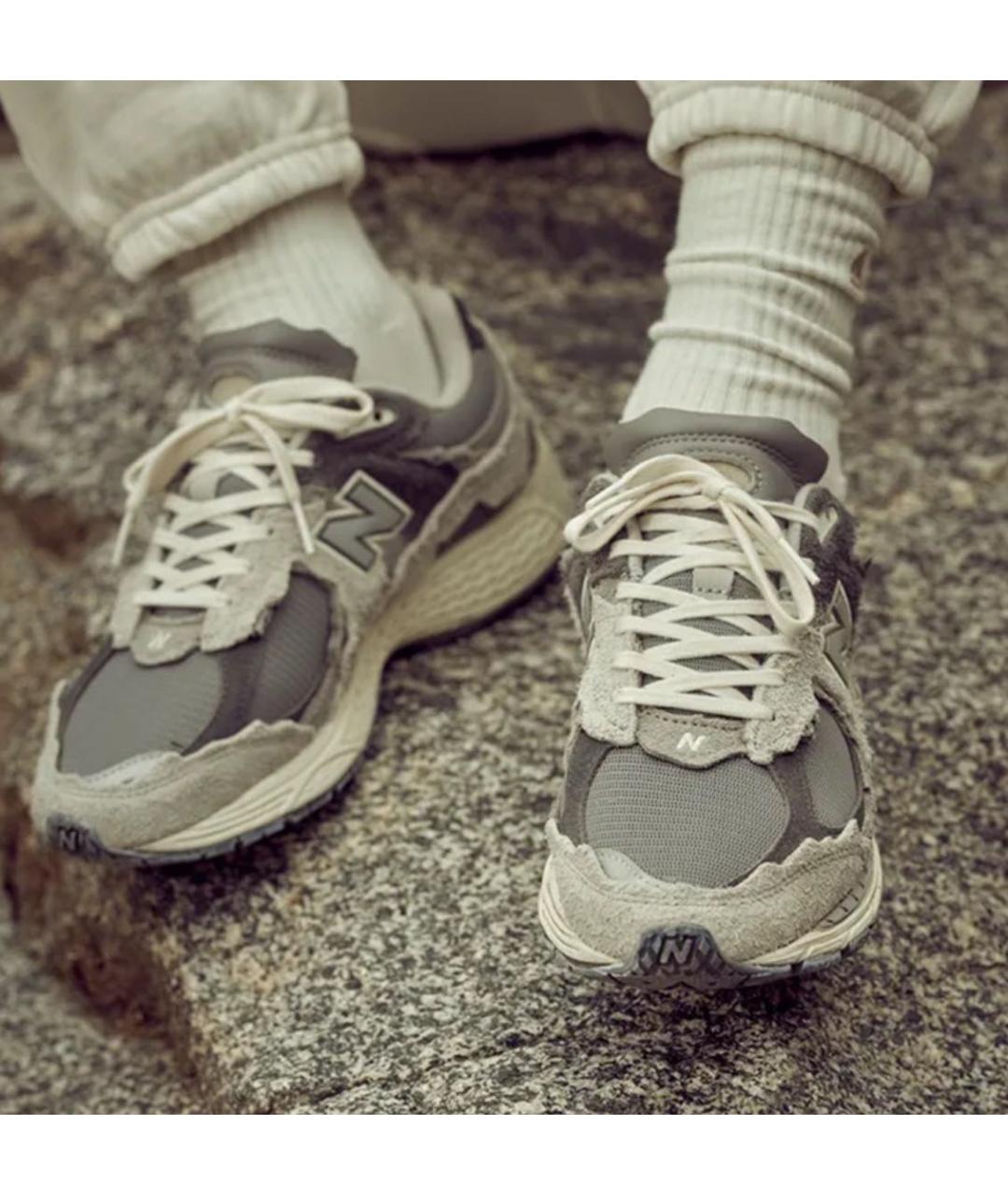 NEW BALANCE Серые низкие кроссовки / кеды, фото 4