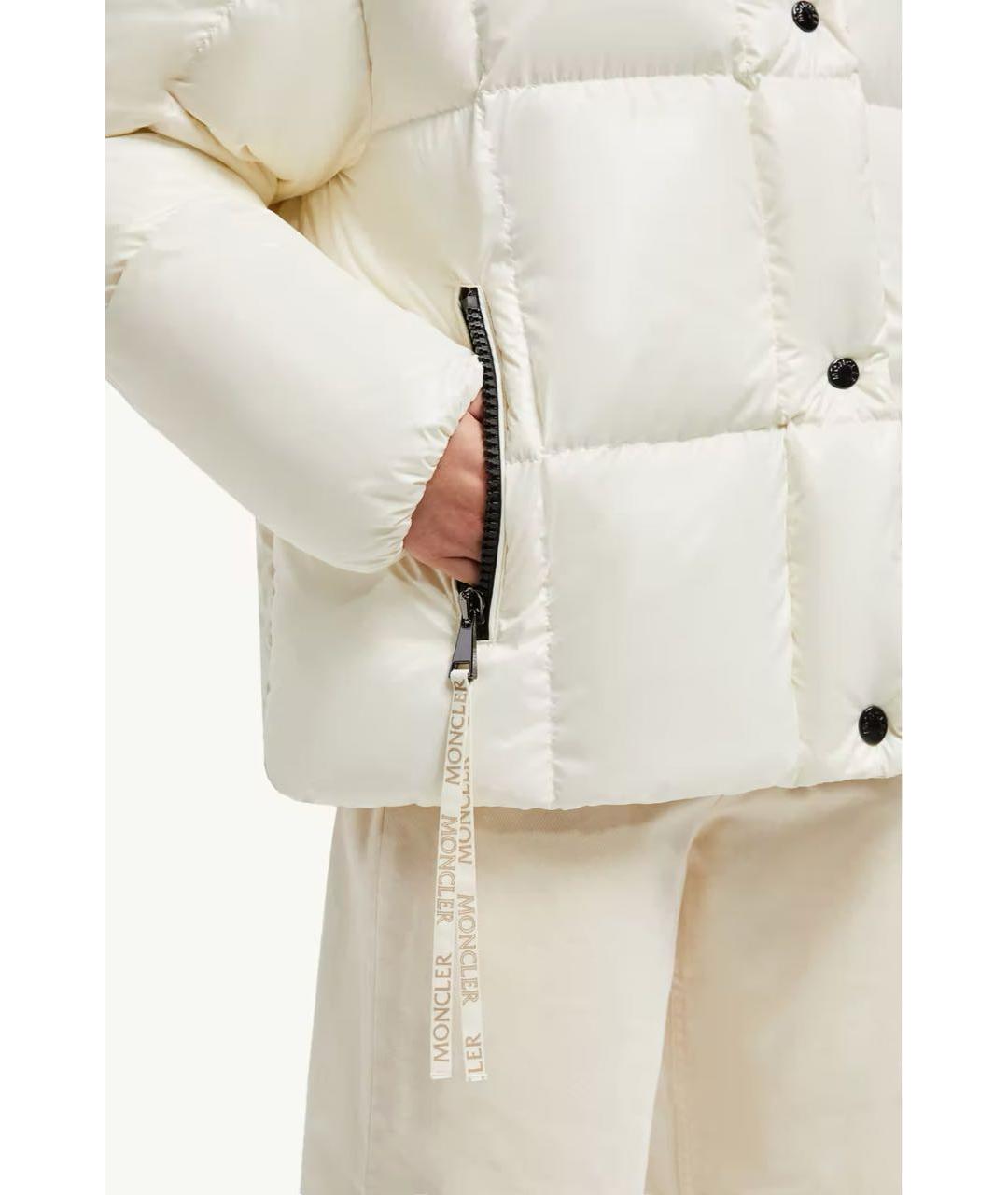 MONCLER Белый пуховик, фото 4