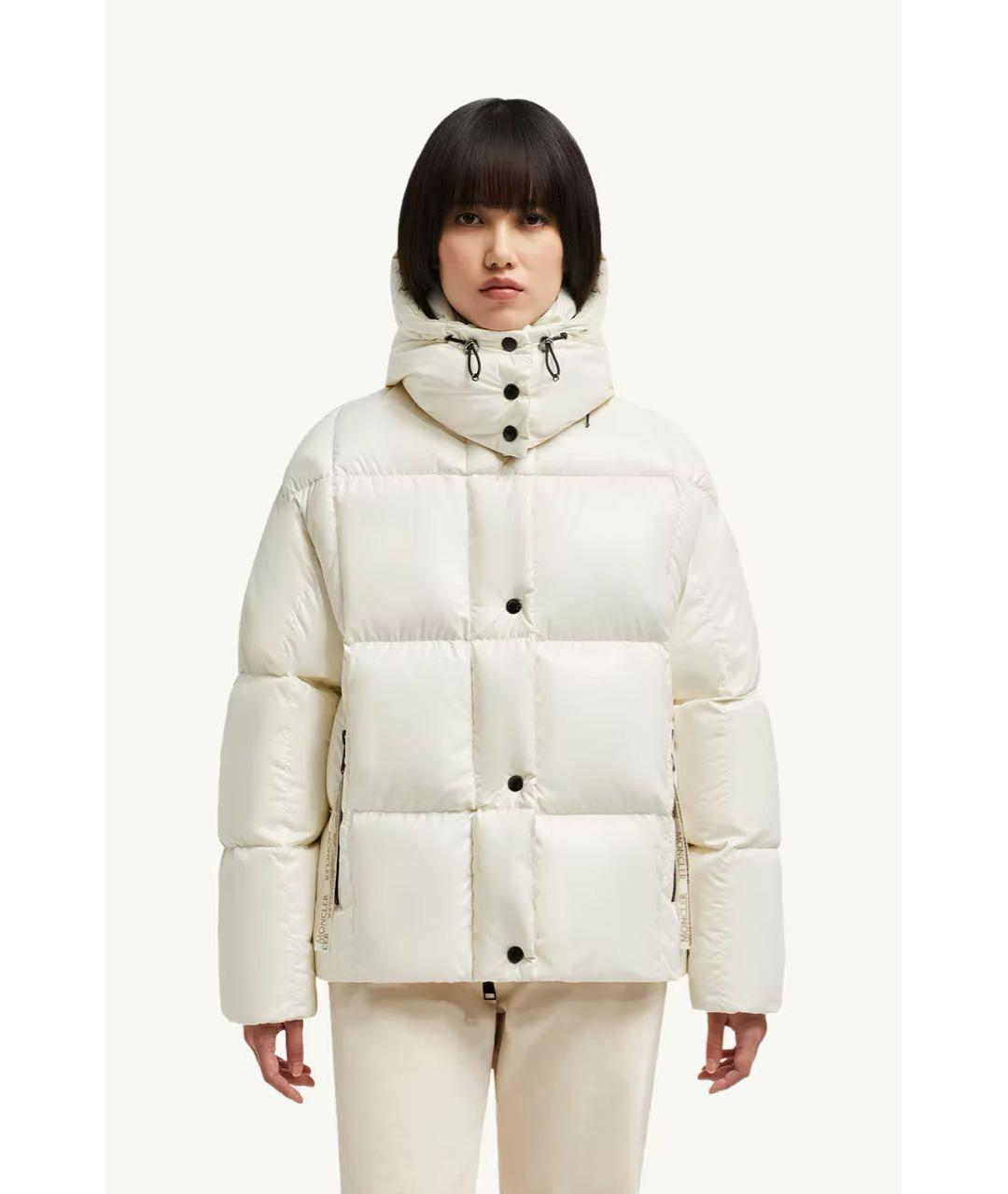 MONCLER Белый пуховик, фото 2