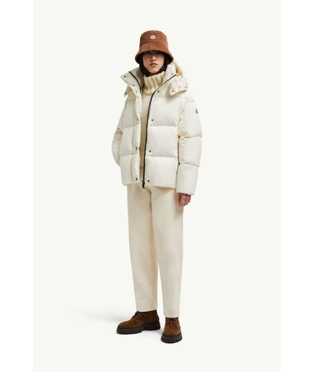 MONCLER Белый пуховик, фото 5