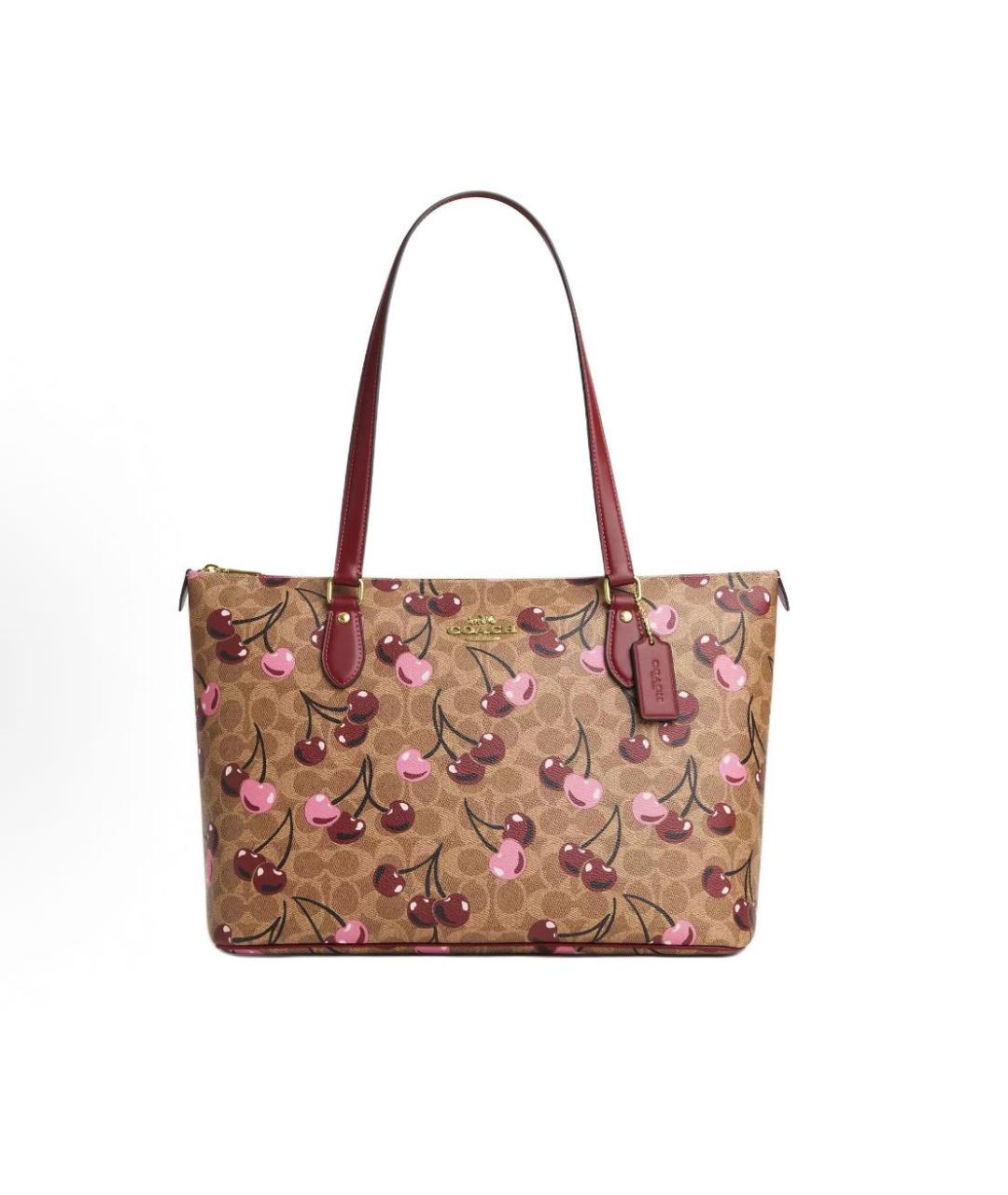 COACH Коричневая сумка тоут, фото 1