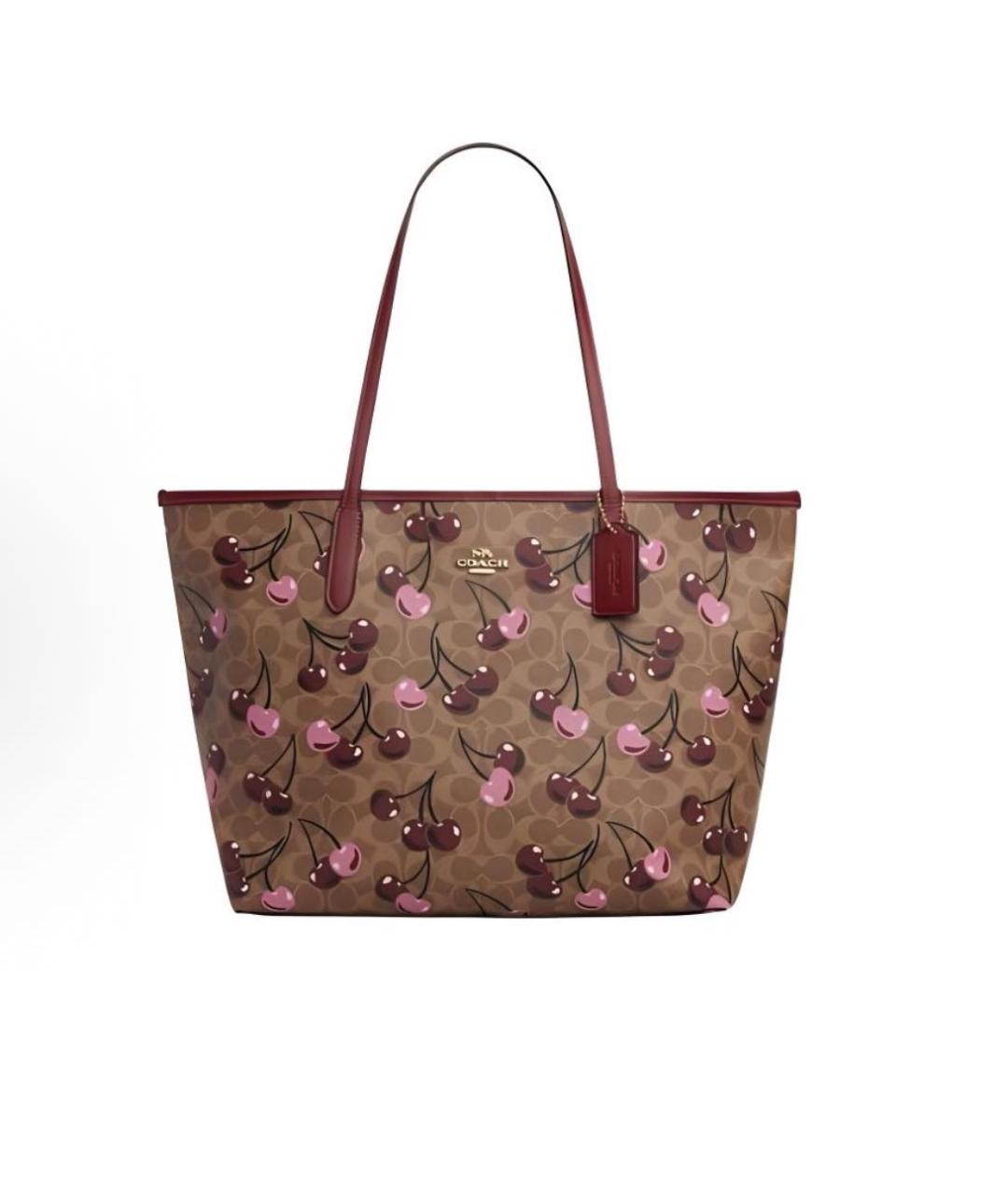 COACH Коричневая сумка тоут, фото 1