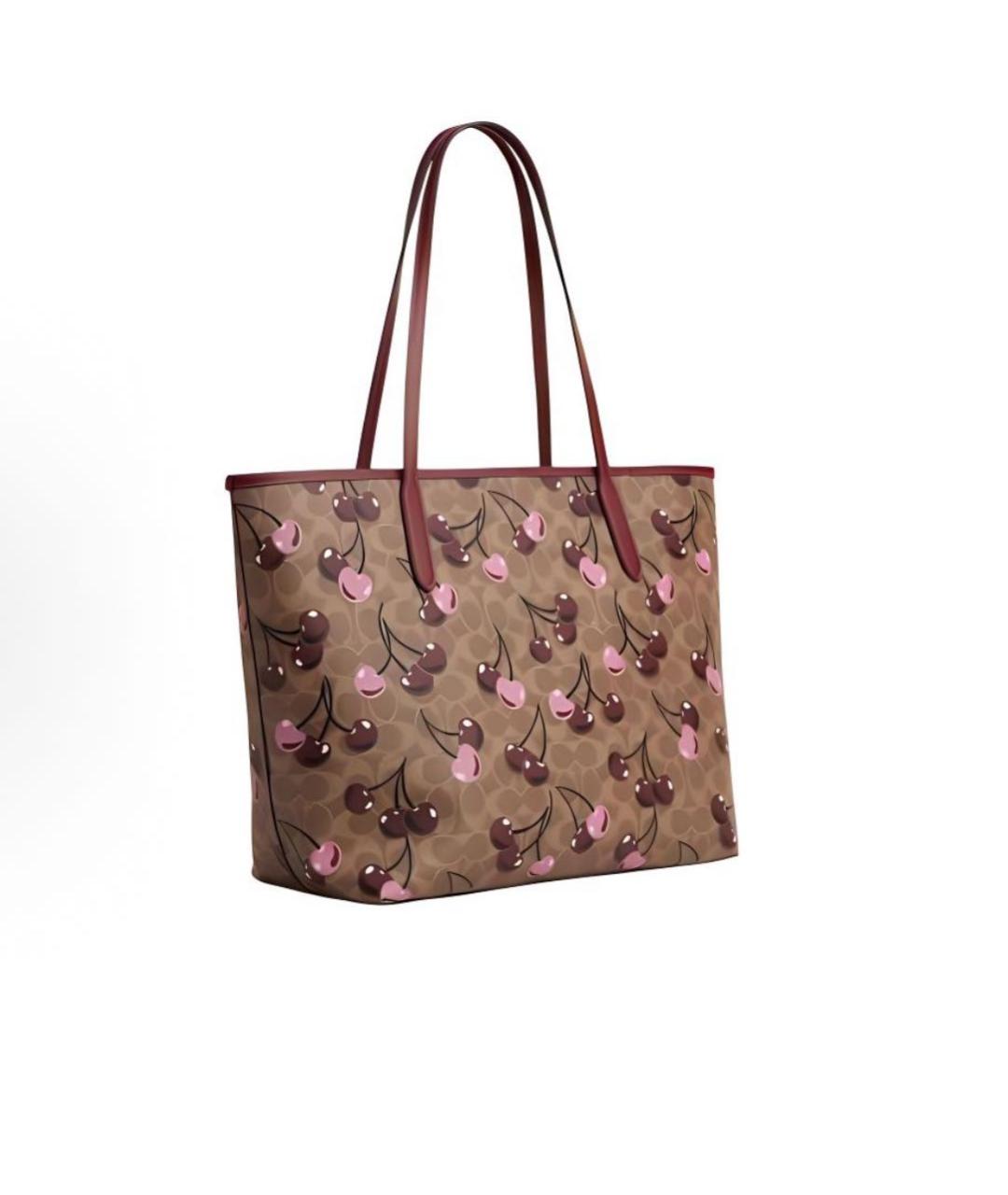 COACH Коричневая сумка тоут, фото 2