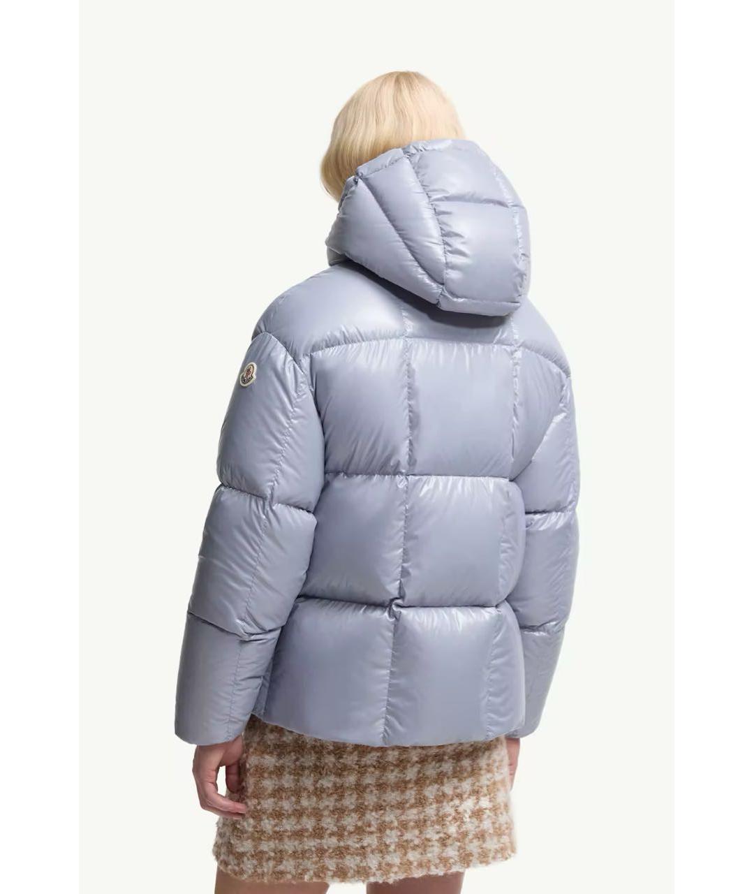 MONCLER Голубой пуховик, фото 3