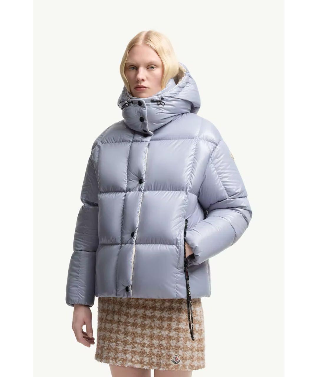 MONCLER Голубой пуховик, фото 2