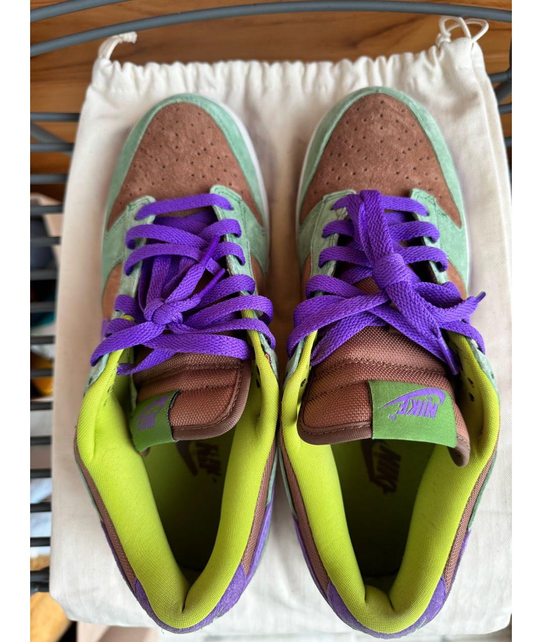 NIKE Мульти замшевые низкие кроссовки / кеды, фото 3