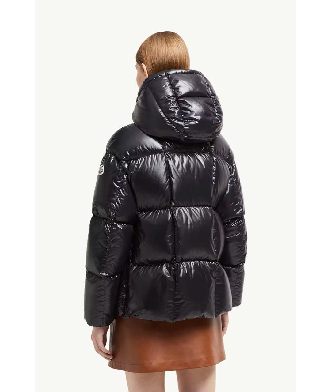 MONCLER Черный пуховик, фото 3