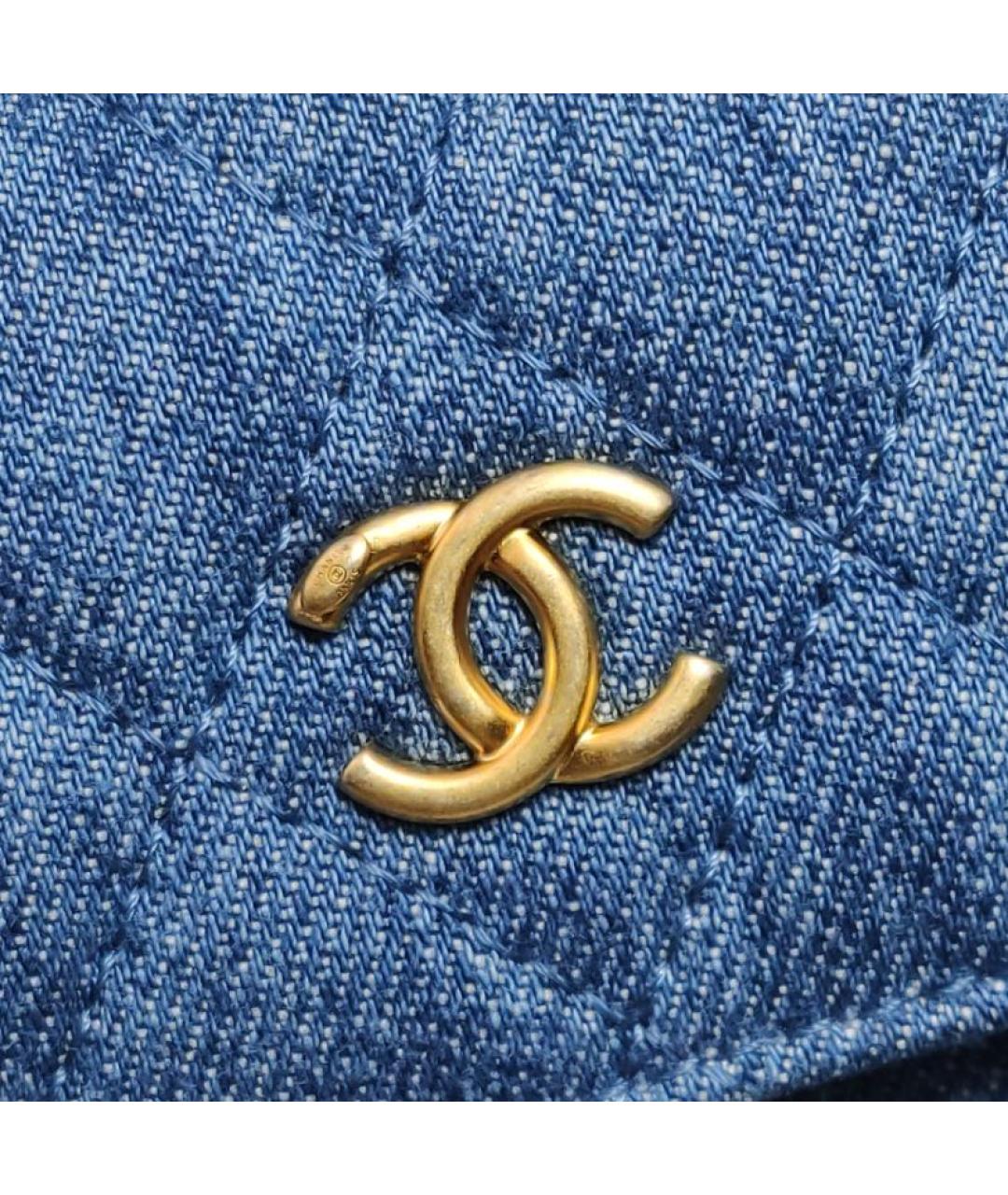 CHANEL Синяя сумка через плечо, фото 8